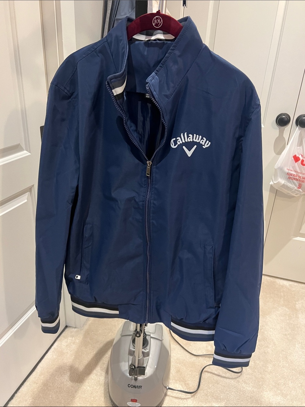 Callaway Navy Windbreaker Jacket with White Logo